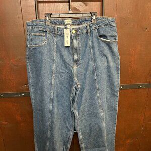 Ladies wide leg jeans Plus size 35